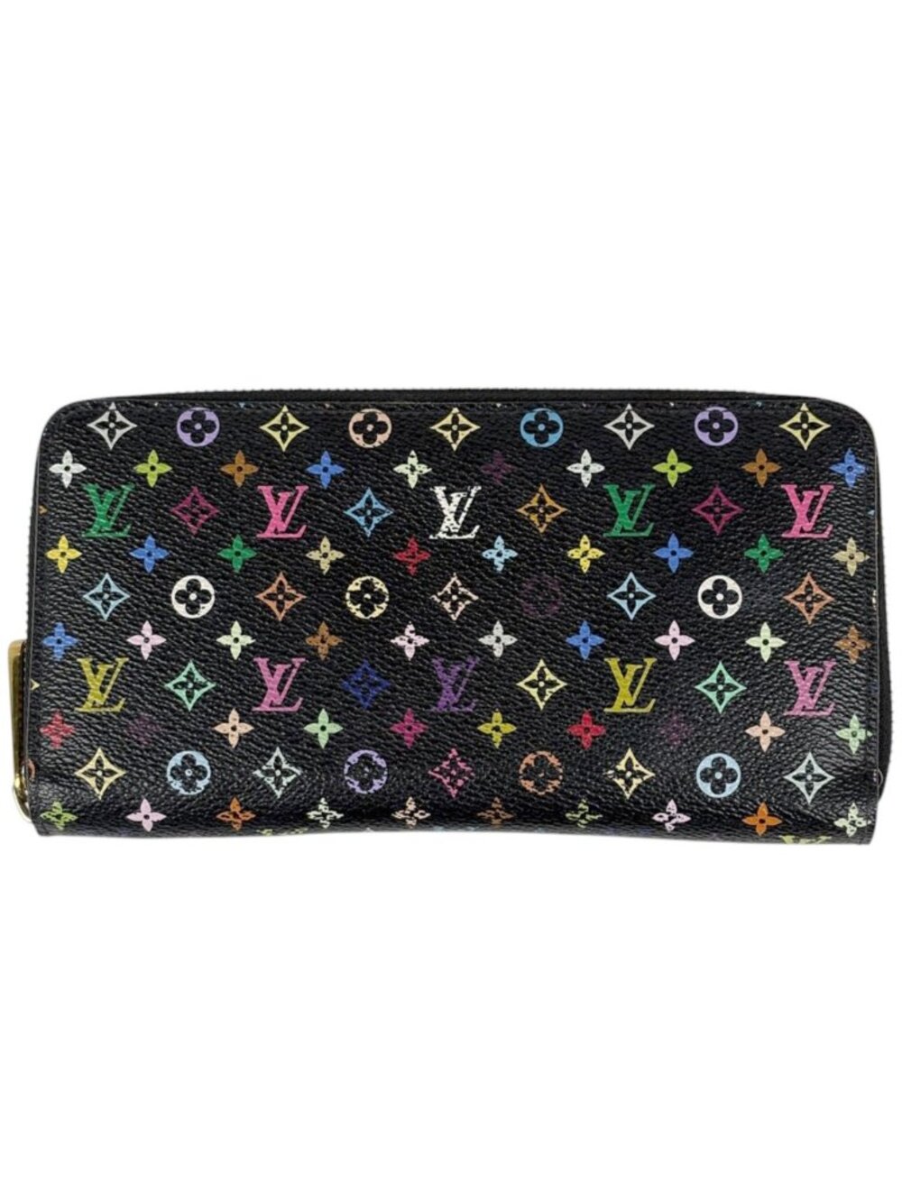 Louis Vuitton Zippy Wallet Monogram Multicolor Noir Grenat